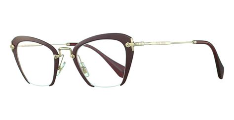 miu miu half frame glasses|miu myu eyeglasses.